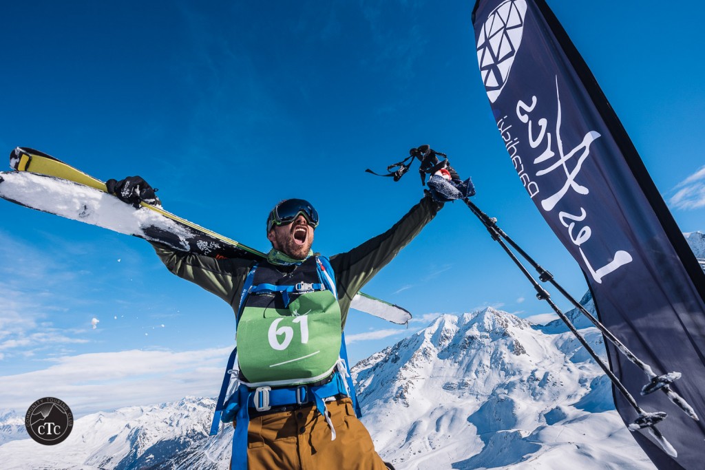 Adrien Coirier au sommet de l'Aiguille.