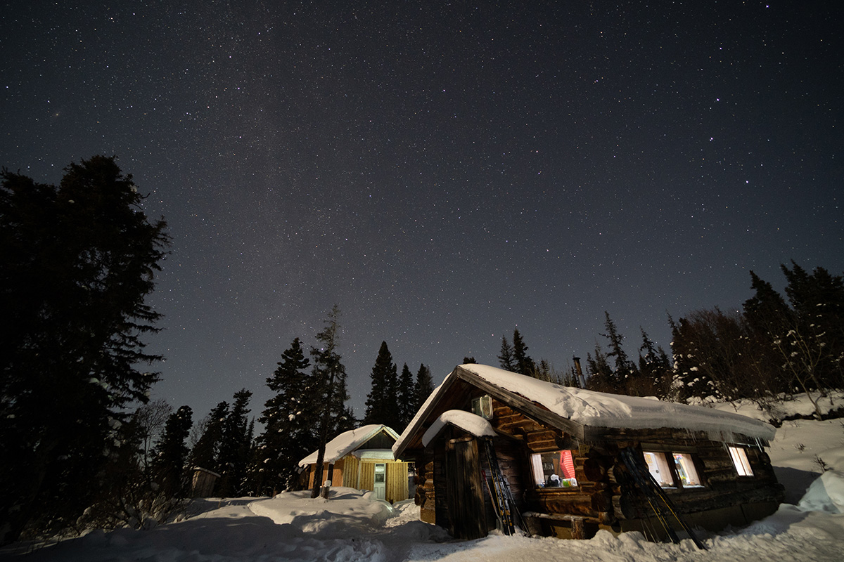Yukon Canada ski randonnée cabane hébergement