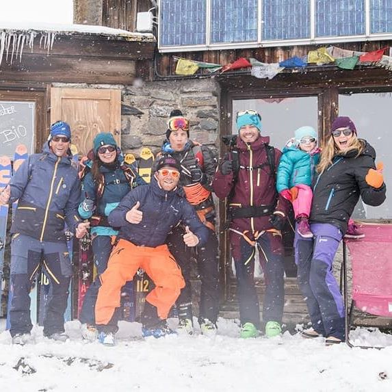 Refuge Drayères équipe ski randonnée PeakUp Hautes-Alpes