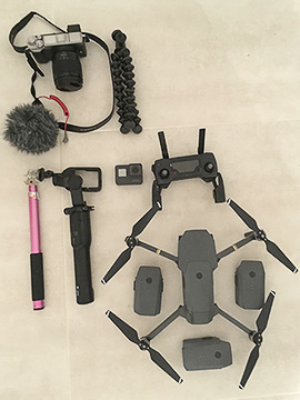 Appareil photo gopro stabilisateur drone micro