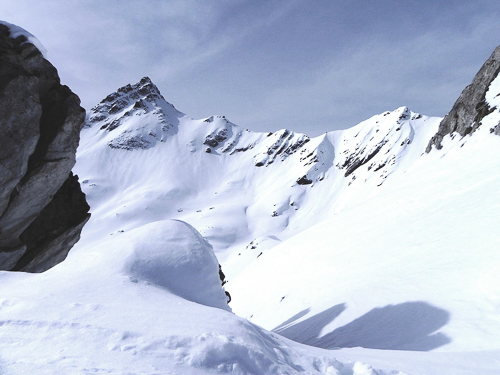 Montagne ski randonnée neige Le Rogneux Suisse Valais