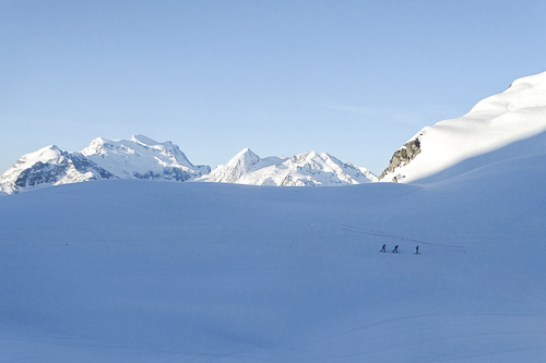 Montagne ski randonnée neige Rosablanche Suisse Valais