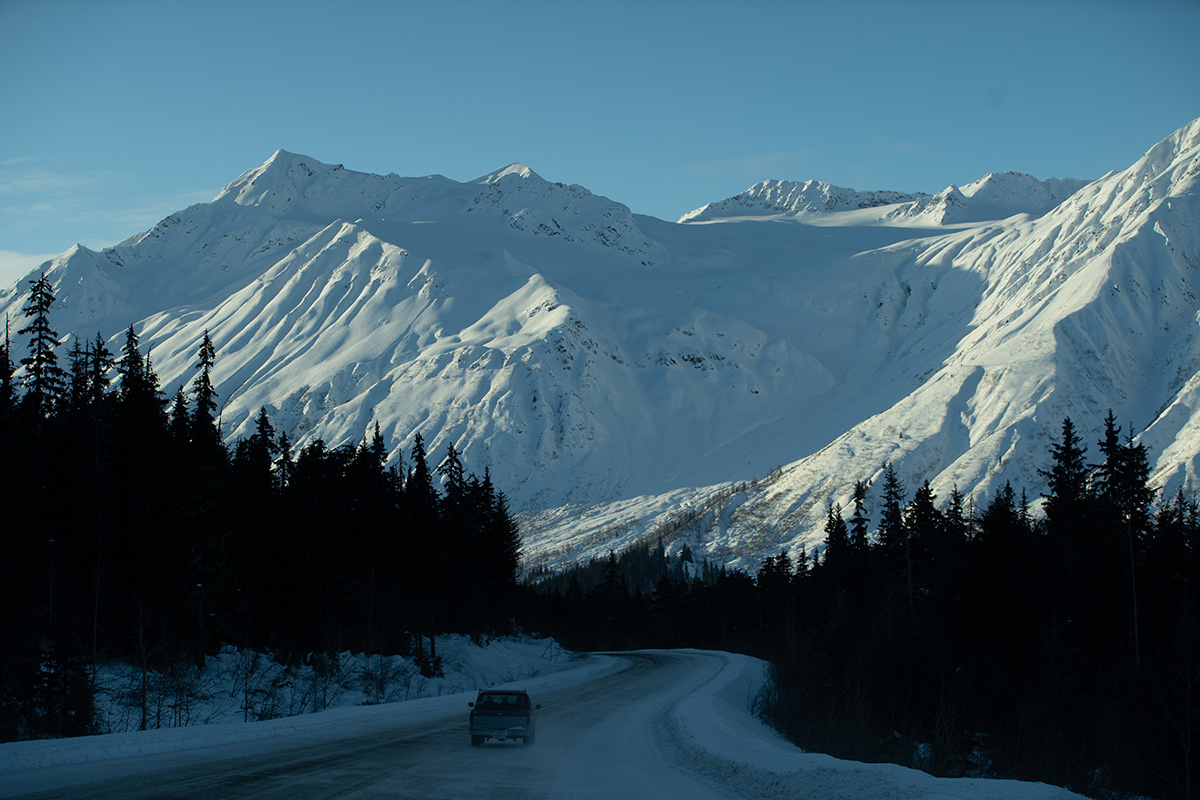Yukon Canada ski randonnée route montagnes